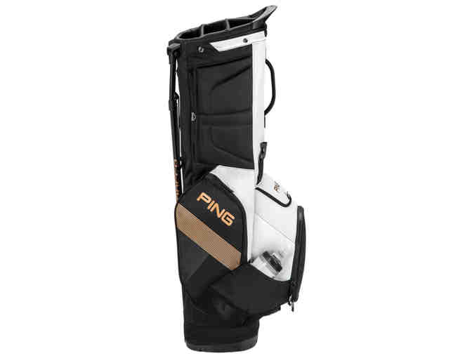 PING Hoofer Golf Bag - Black/White/Canyon Cooper