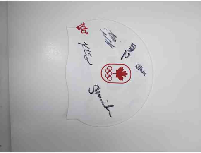 Swimming Canada Autographed Notebook and Swim Cap