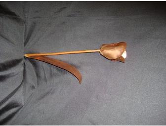 Lawn/Garden Decoration - 18-inch Copper Tulip