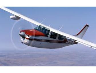 Airplane Flight Along Lake Michigan Coast - Cessna 210