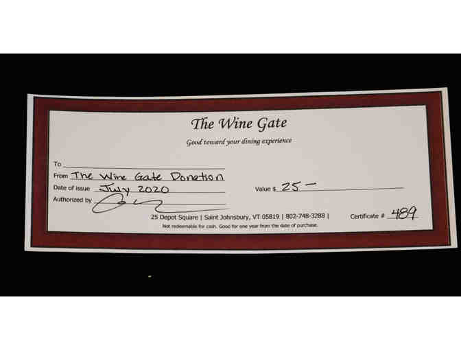 Winegate Restaurant Gift Certificate - Photo 1