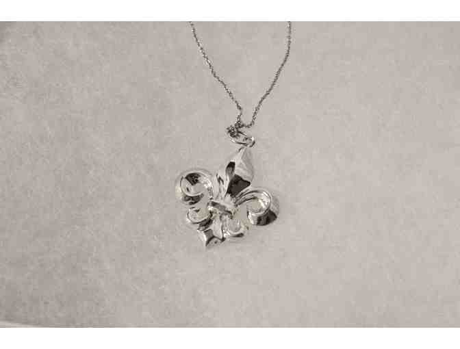 Sterling Silver Fleur-de-Lis Necklace