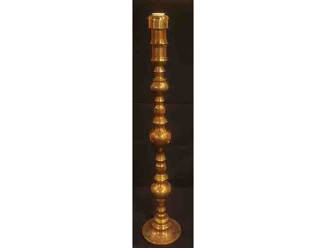 Brass Candlestick holder (3 foot high) - Photo 1