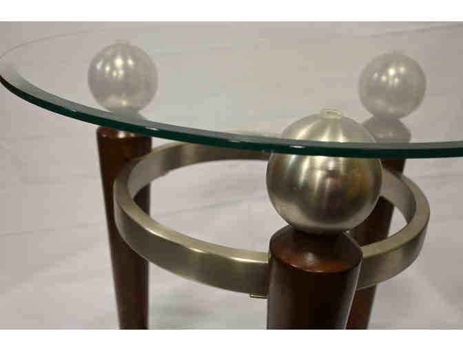 Glass End Table