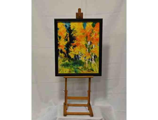 'Autumn Drive' Acrylic Painting