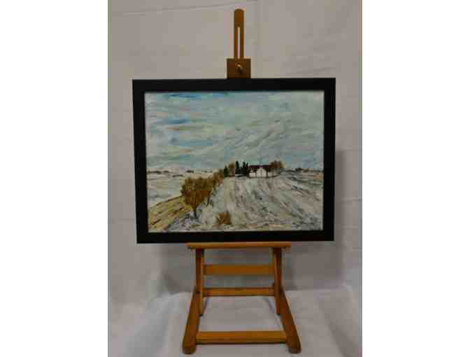 'Church on the Prairie' Acrylic Painting