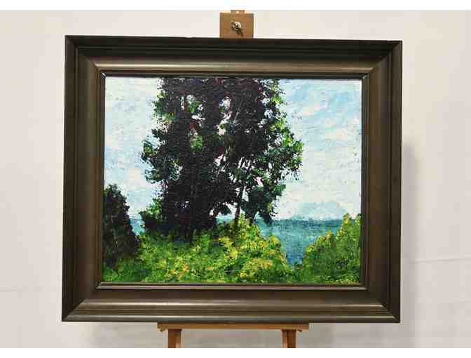 'A View of Gibraltar' Acrylic Painting