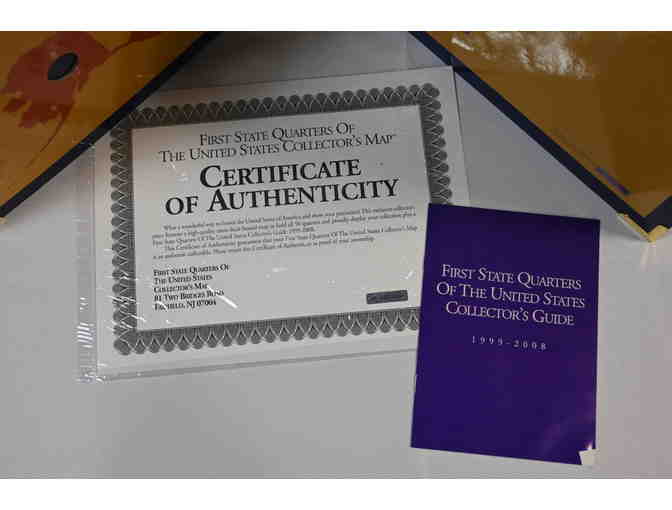 Collectors 50 states quarters map