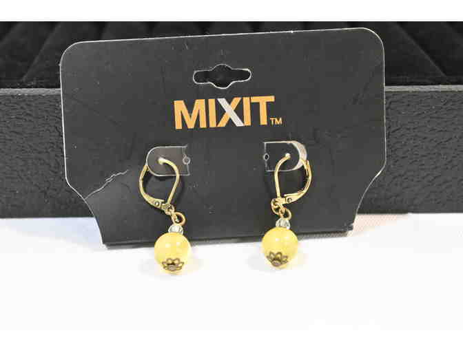 Green Beaded Earrings from MixIt