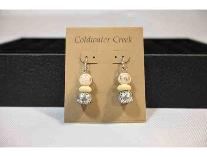 Coldwater Creek Silver & Beaded Earrings