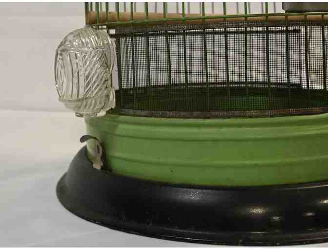 Vintage Bird Cage with Bird