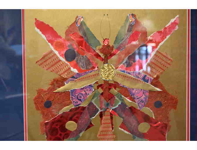 Butterfly Mixed Collage Art