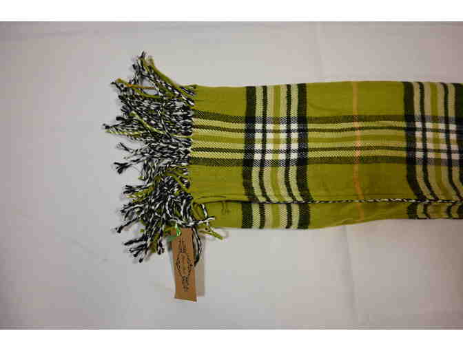 Green Plaid Scarf