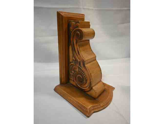 Wooden Scrolled Sconce Wall Shelf (x2)