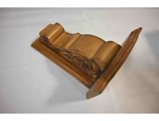 Wooden Scrolled Sconce Wall Shelf (x2)