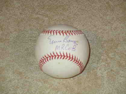Ernie Banks "Mr. Cub" autographed ball