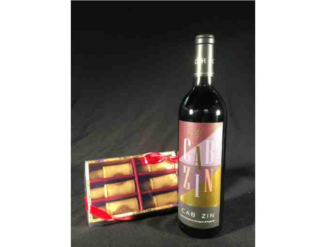 1 750 ML bottle Cabernet/Zinfandel with cork simulated candles and a 20% off Coupon - Photo 1