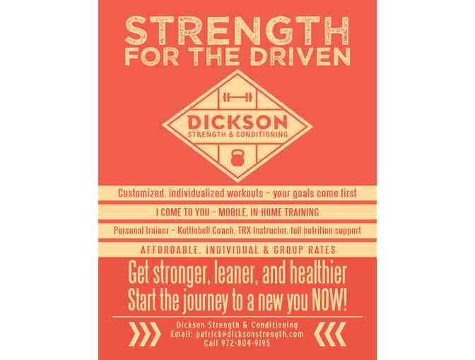 One Month of Personal Training with Dickson Strength & Conditioning