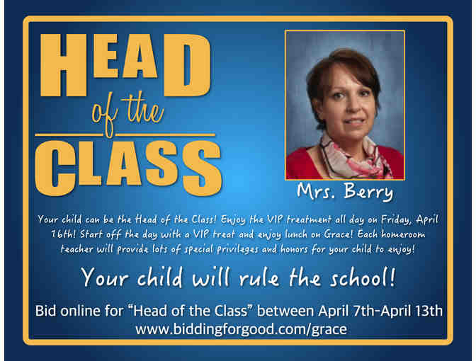 Head of the Class - Mrs. Berry