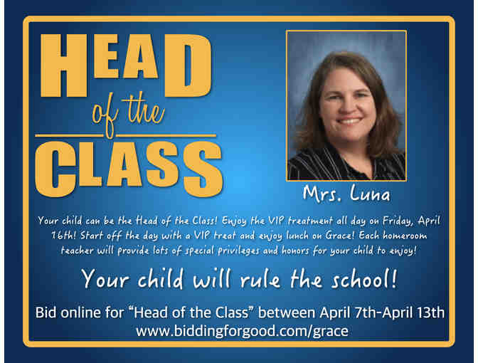 Head of the Class - Mrs. Luna