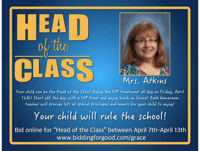 Head of the Class - Mrs. Atkins