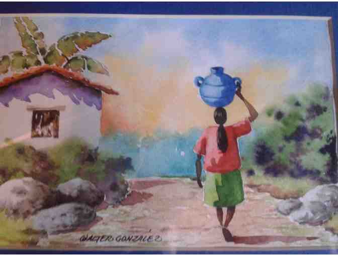 Framed Watercolor from El Salvador