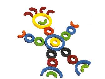 Froebel Rings (72 pcs) - Educational Tool