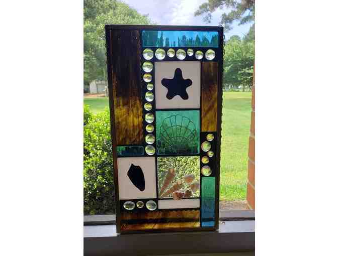 Stained Glass Shell Hanging