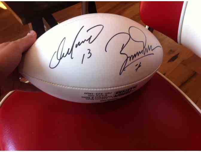 Football Autographed by Eli Manning, Dan Marino and Boomer Esiason!