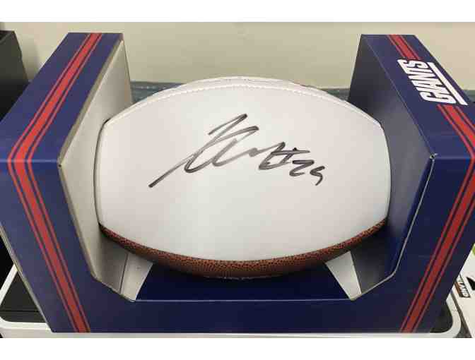 Xavier McKinney (NY Giants) Autographed Football