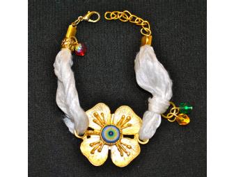 White Bracelet and Ring Set