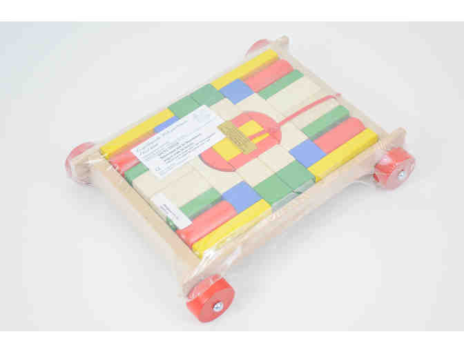 Traditionally-Crafted Wood Blocks and Wagon from Hickory Dickory Dock