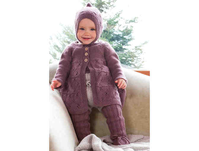 Mademoiselle Coat in Plum by Miou Kids