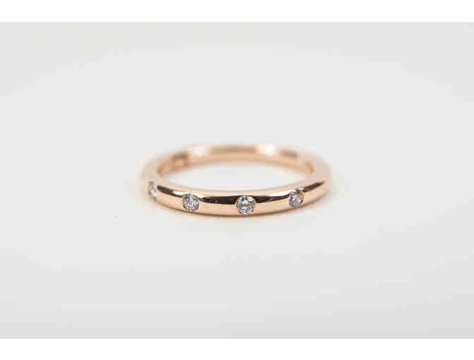 Rose Gold with Inlaid Diamond Band