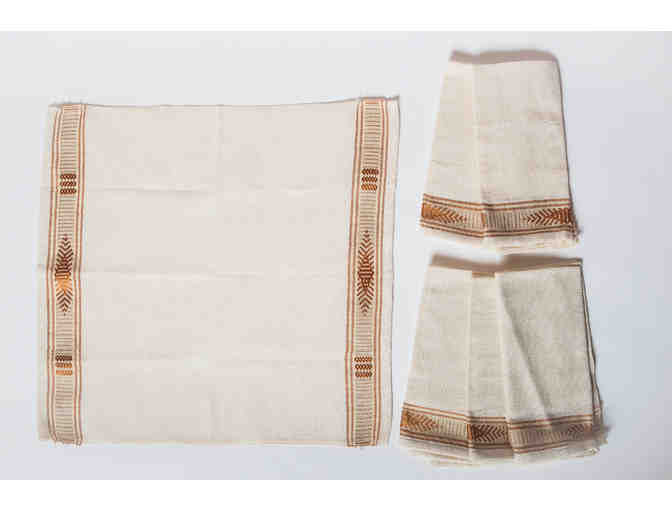Hand Woven Table Linen Set from Ethiopia by Menby