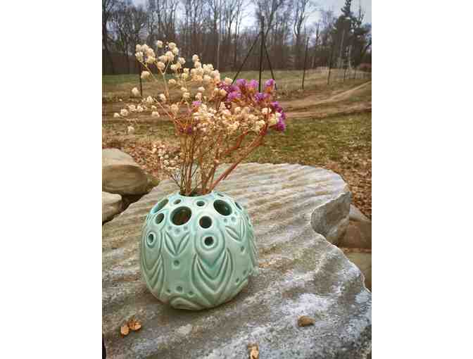 Porcelain Vase with Celadon Glaze