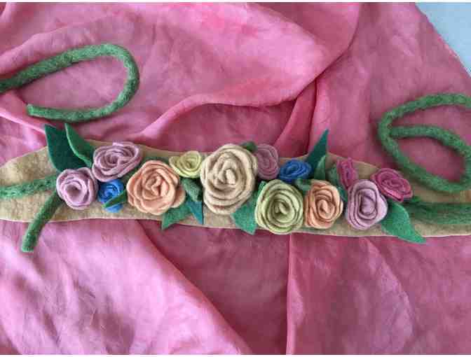 Rose Queen Cape & Crown - Plant Dyed