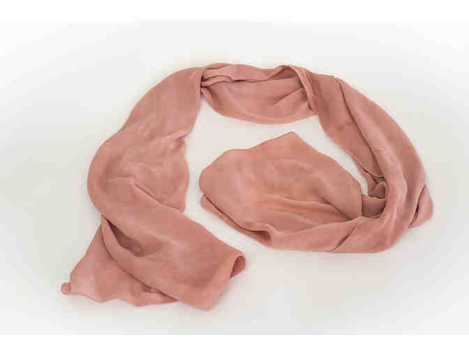 Plant dyed double chiffon scarf