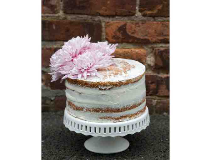 Four-Layer, One-Tier Cake and Signed Copy of The Truly Sweet Baking Book by Lynne Scharf