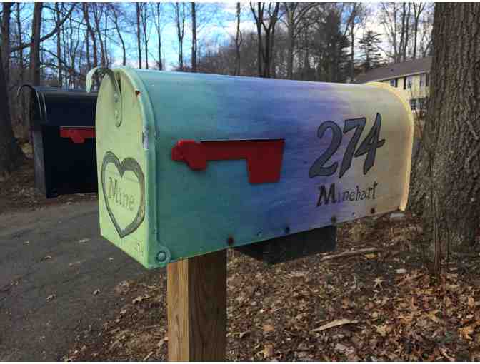 Custom Lazured Mailbox by Will Minehart, GMWS faculty and parent