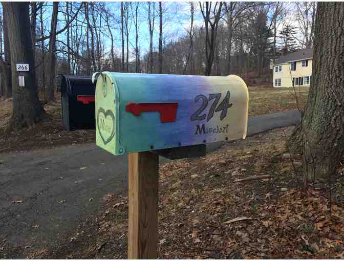 Custom Lazured Mailbox by Will Minehart, GMWS faculty and parent