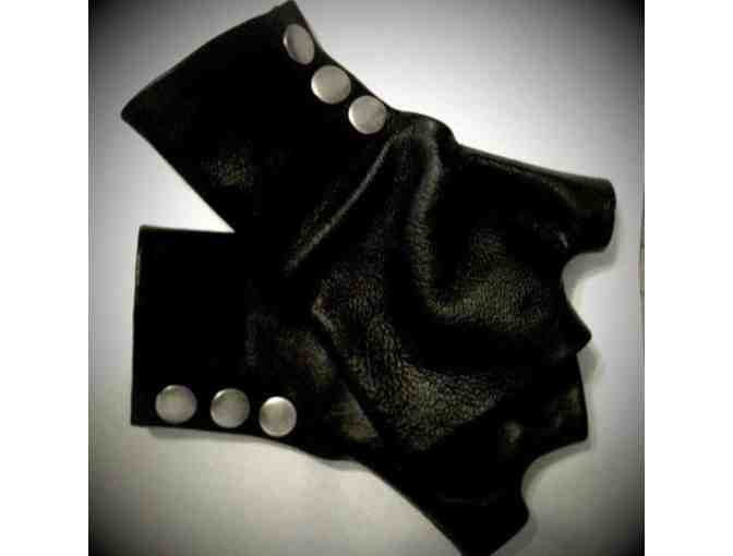 Handmade Black Leather Gloves