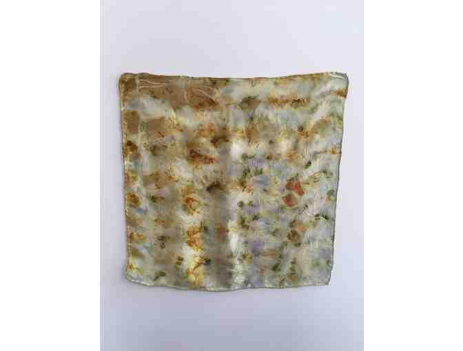 Plant Dyed Silk Scarf #2 by GMWS Parent Handwork