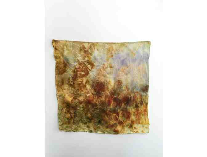 Plant Dyed Silk Scarf #1 by GMWS Parent Handwork