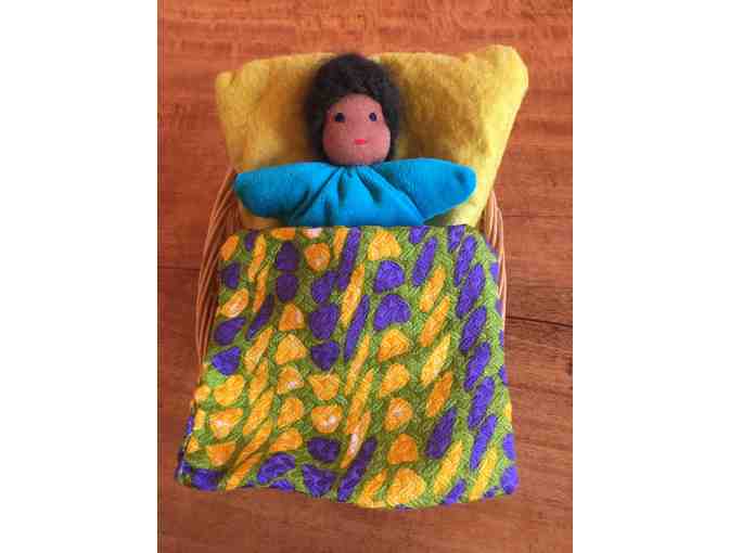 Handmade Little Baby in Basket by Carol Grieder, GMWS faculty, parent and alum parent