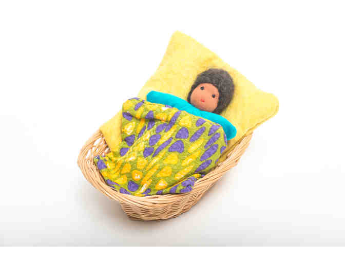 Handmade Little Baby in Basket by Carol Grieder, GMWS faculty, parent and alum parent