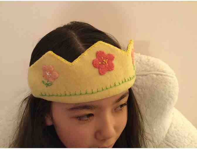 Handmade Yellow Felt Flower Crown