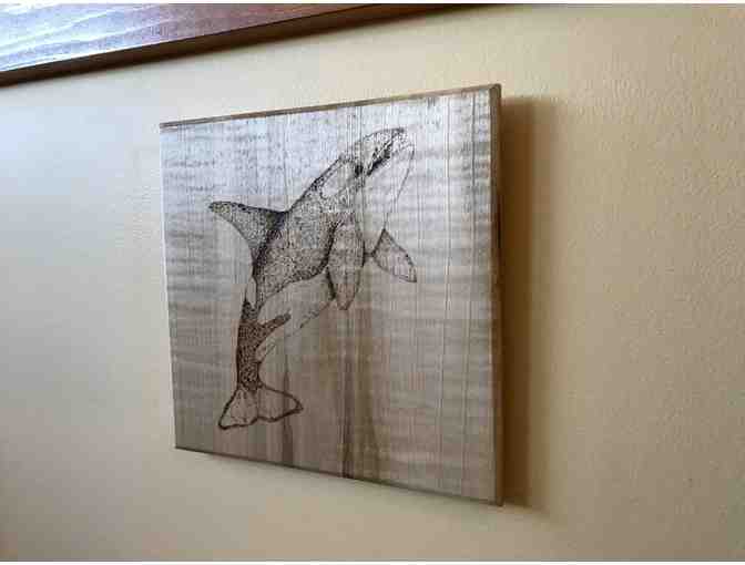 Orca Wood Art Wall Hanging, by Kemal Lowenthal