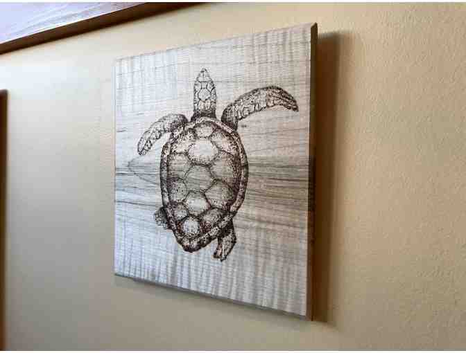 Turtle Wood Art Wall Hanging, by Kemal Lowenthal