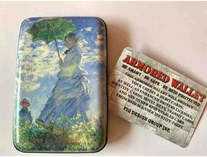 Armored Wallet with Monet Art and $50 in Retail Gift Cards